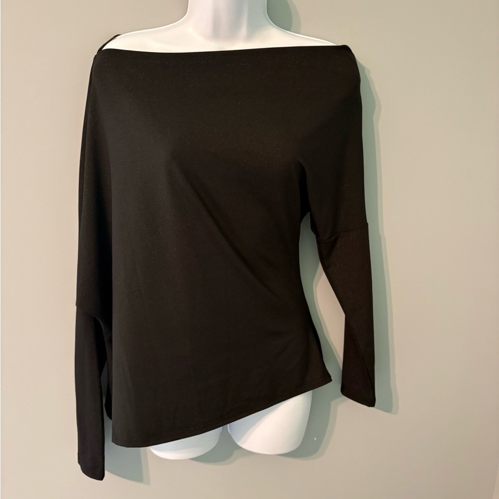Elegant Black Off-Shoulder Women's Blouse